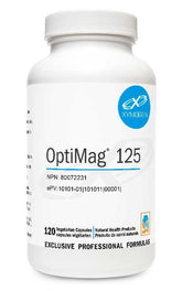 Xymogen Optimag 125, 120 Vegan Capsules - Supports Cardiovascular Health, Bone Health, Energy Production, Healthy Muscle Function