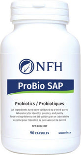 NFH ProBio SAP 90 Capsules - Multistrain Probiotic Offering High Dose (11 Billion Live Cells), Improve Digestion, Stimulate Gastrointestinal Immunity - Nature's Source Inc