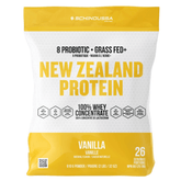 Schinoussa New Zealand Protein Whey Concentrate Vanilla 910g - Promotes Lean Muscle, Bone, and Immune Health, Supports Anti - Aging and Healthy Metabolism, Suitable for Athletes and Fitness Enthusiasts - Nature's Source Inc