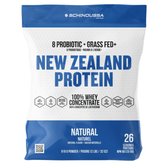Schinoussa New Zealand Protein Whey Concentrate Natural 910g - Aid in Immune and Digestive Health, Suitable for Athletes, Contains Natural Immunoglobulins, Promotes Muscle Recovery and Development - Nature's Source Inc
