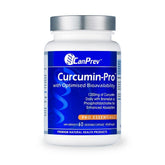 CanPrev Curcumin Pro 1200mg, 60 Vegan Capsules - Relieves Joint Inflammation, Enhanced Absorption - Nature's Source Inc