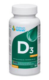 Platinum Naturals Vitamin D3 1000Iu 90 sg - Nature's Source Inc