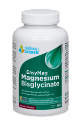 Platinum Naturals Easy Magnesium Bisglycinate 60 Softgels - Nature's Source Inc