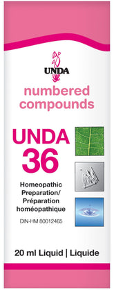 Unda 36 Liquid (20ml) - Nature's Source Inc