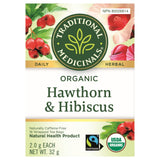 Traditional Medicinals Organic Hawthorn & Hibiscus Tea 16 Count