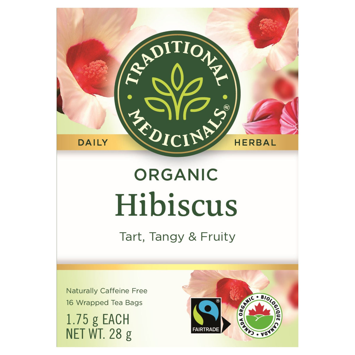 Traditional Medicinals Organic Weightless Dandelion Hibiscus Tea 16 Count