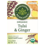Traditional Medicinals Organic Tulsi & Ginger Tea 16 Count