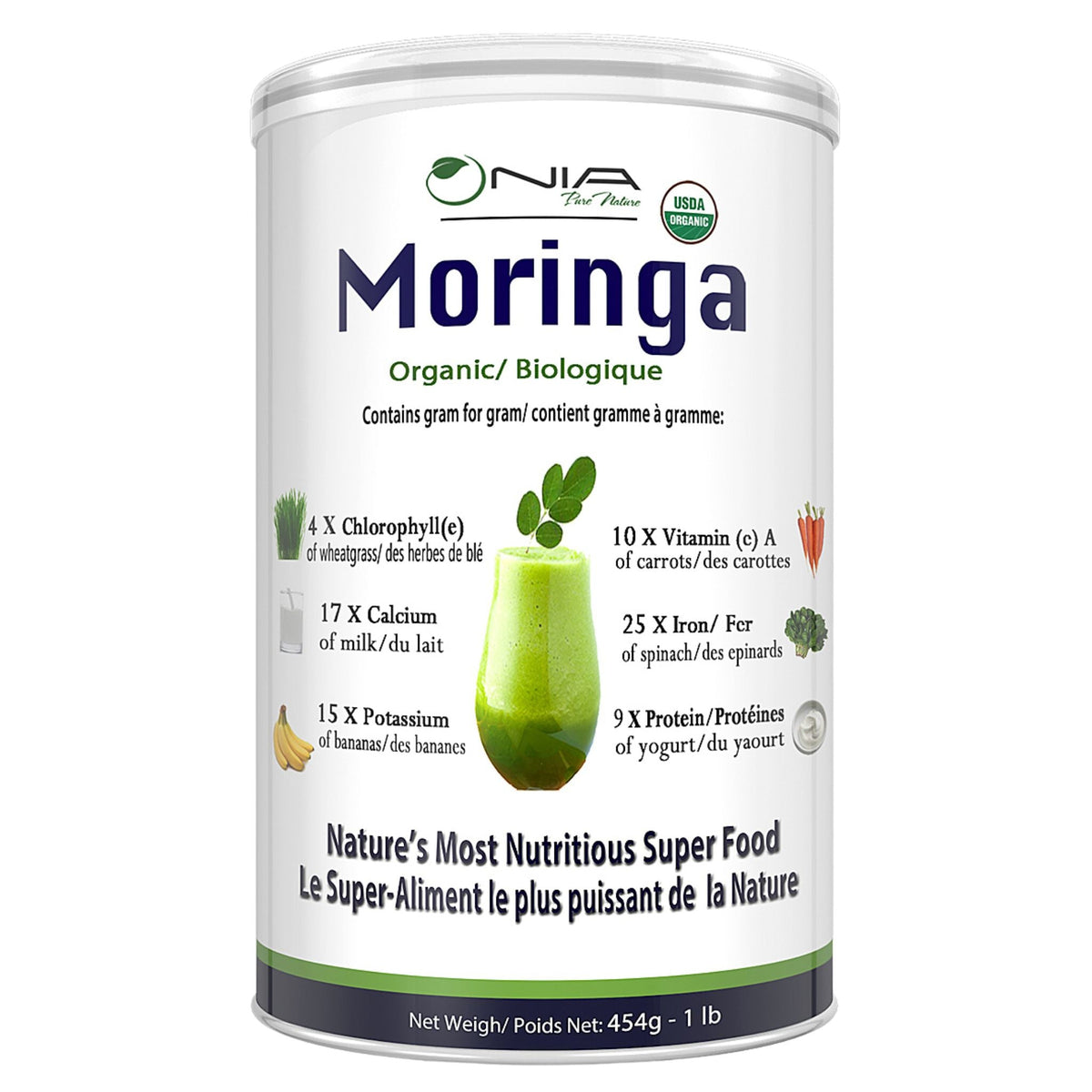 Nia Organic Moringa Powder 454g