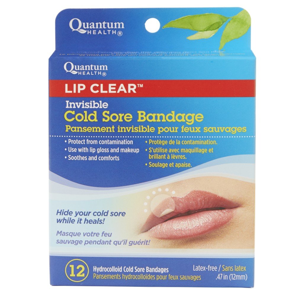 Quantum Health Lip Clear Cold Sore Bandage 12 Pieces