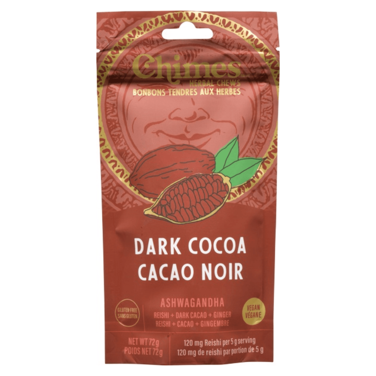 Chimes Dark Cacao Adaptogen Chews Pack 72g