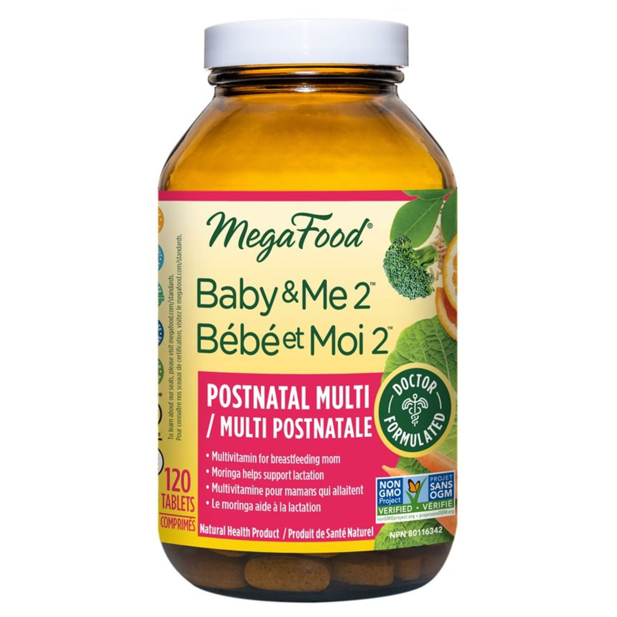MegaFood Baby and Me 2 Postnatal Multi 120 Tablets