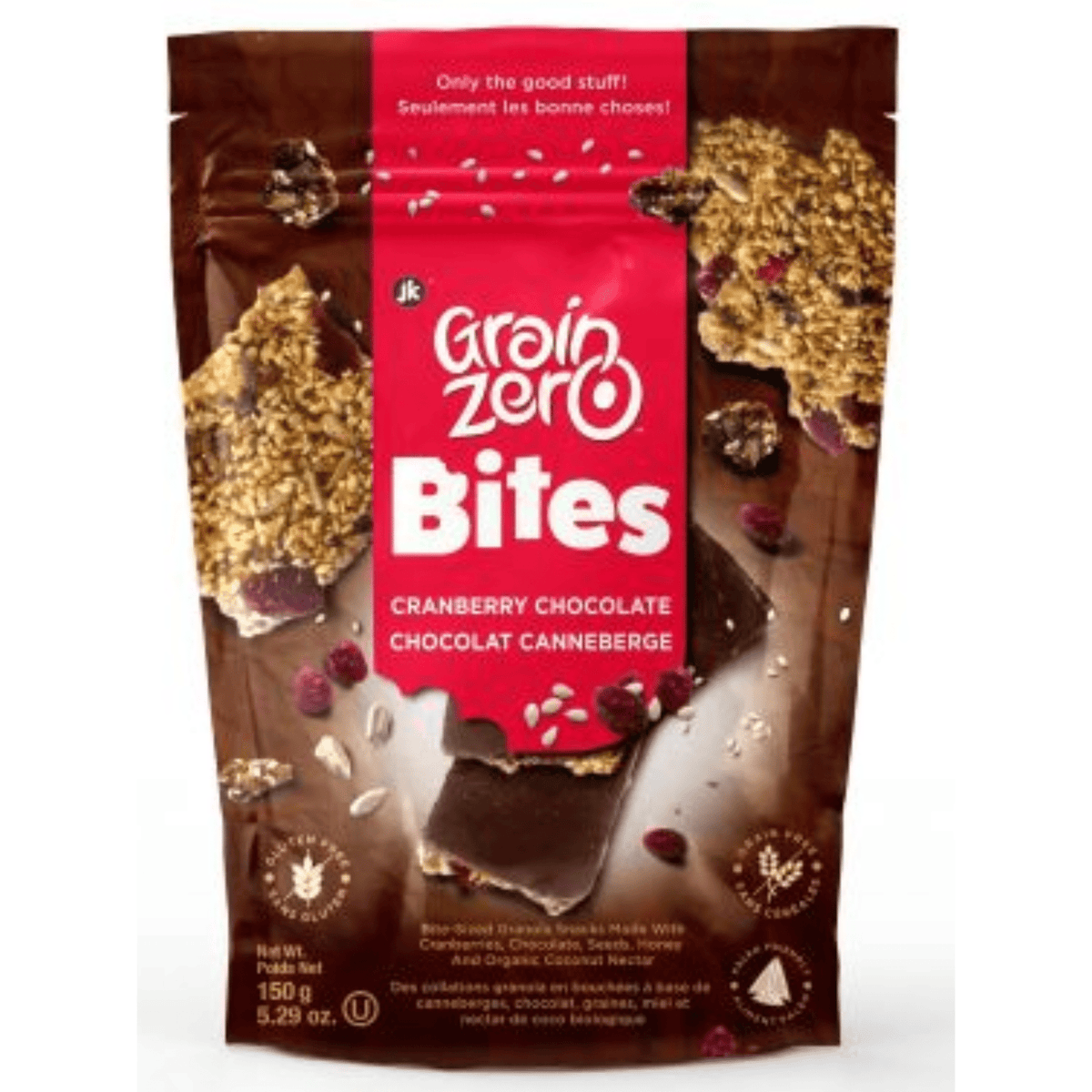 Grain Zero Bites Cranberry Chocolate  150g