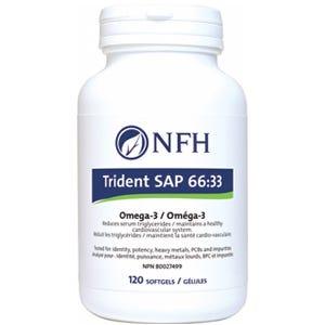 NFH Trident SAP 66:33 (Omega - 3) (660 mg EPA 330 mg DHA/Softgels) 120 Softgels - Maintains Healthy Cardiovascular System, Supports Joint Tissue Health, Promotes Optimal Cognitive Health And Brain Function - Nature's Source Inc