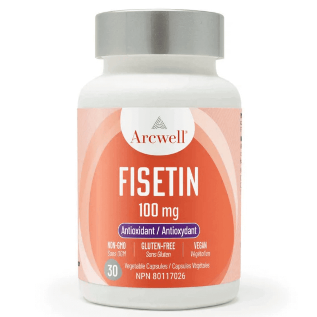 Arcwell Fisetin 100mg 30 Vegetable Capsules