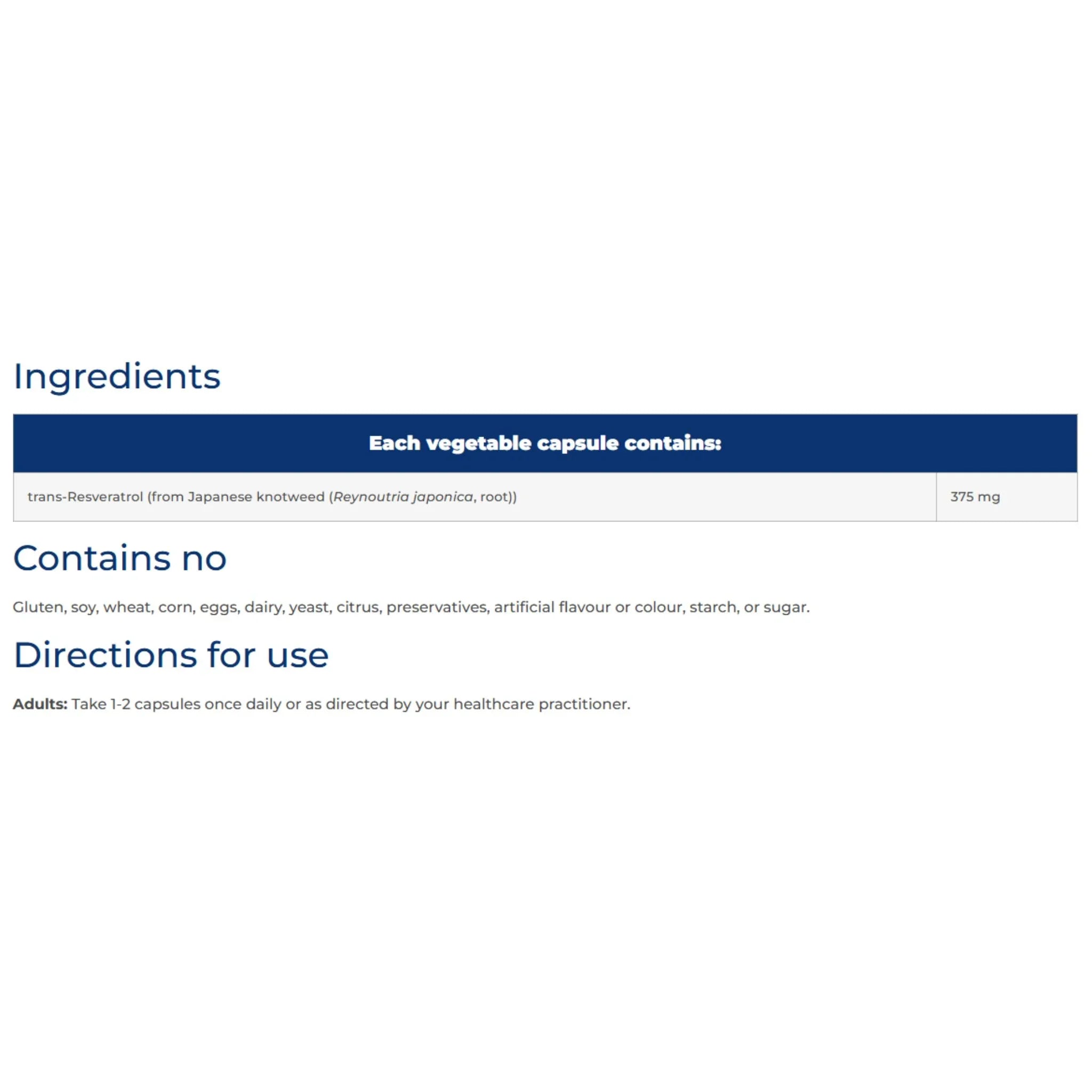 NFH Resveratrol SAP 60 Capsules - Nature's Source Inc