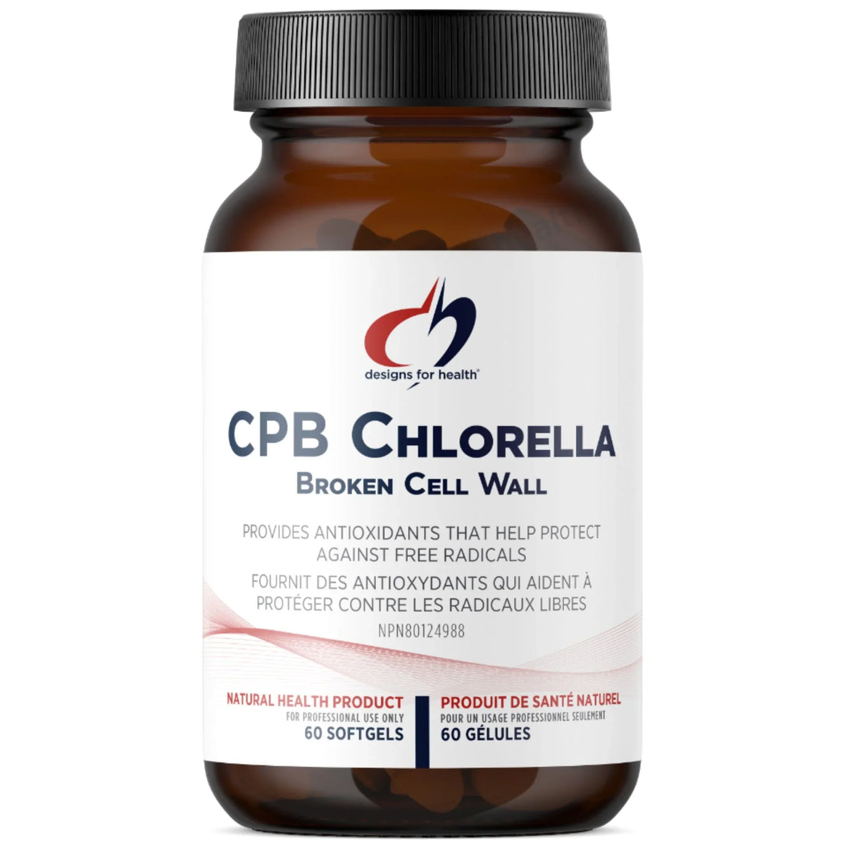 Designs for Health CPB Chlorella 60 Softgels