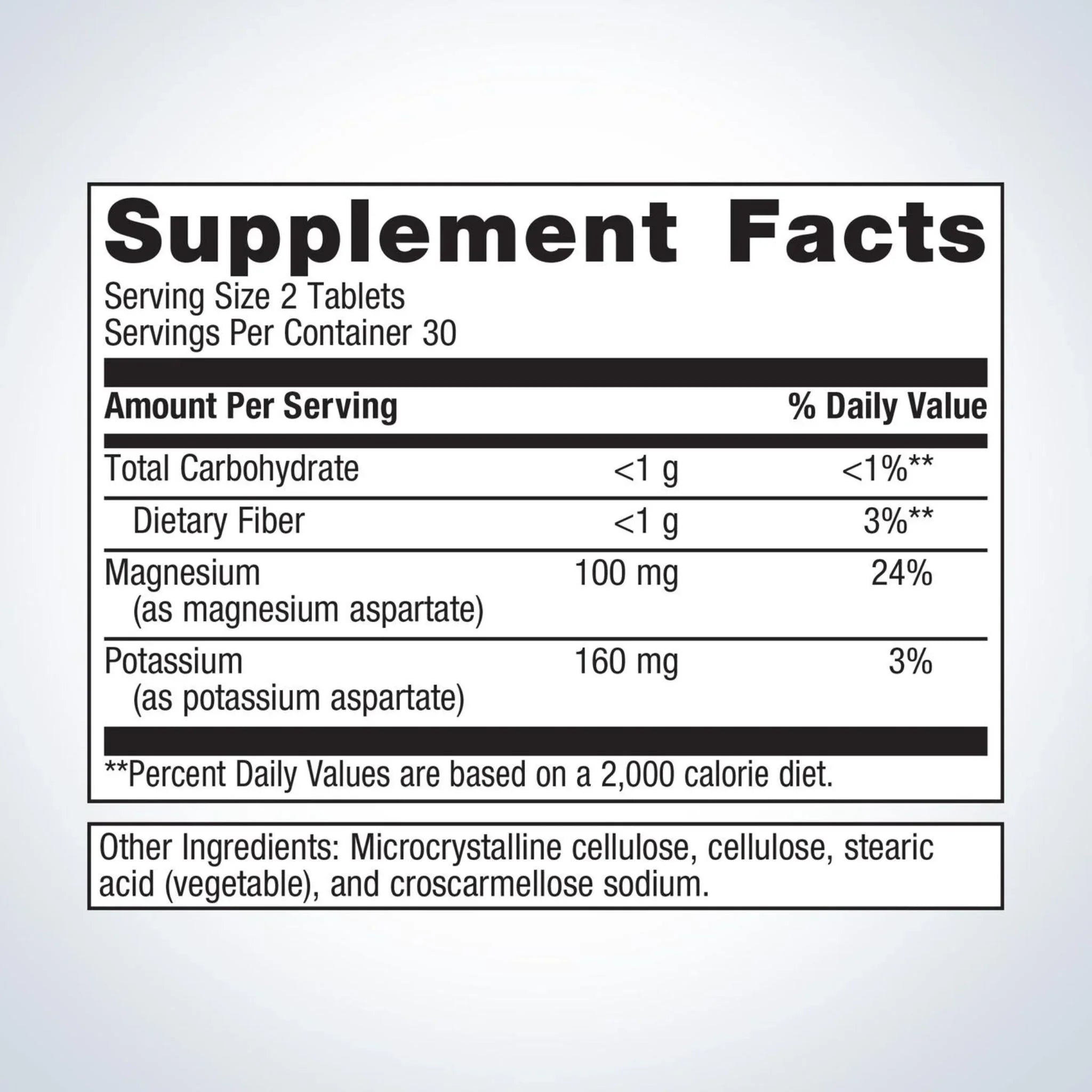 Metagenics Mg/K Aspartate 60 Tablets - Nature's Source Inc