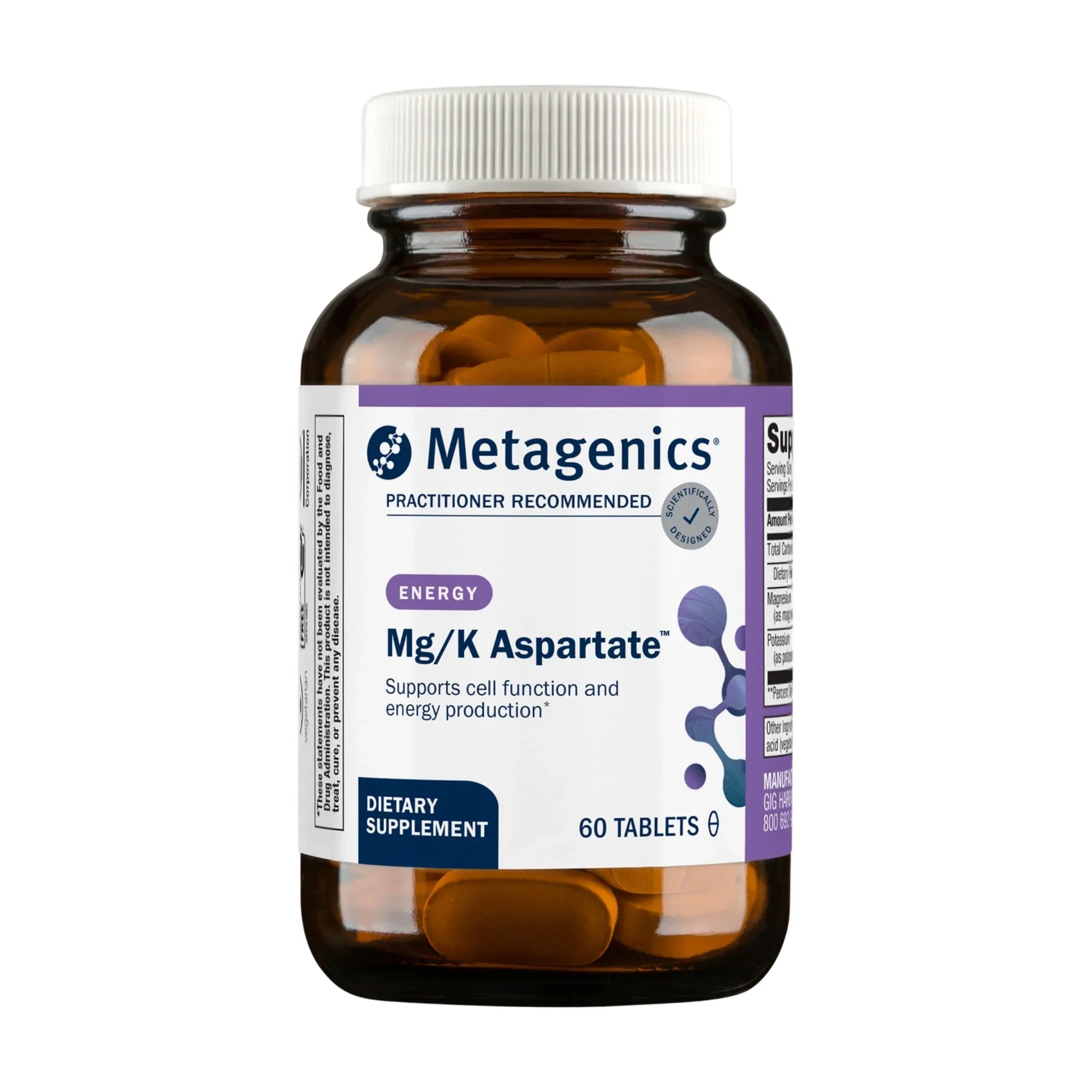 Metagenics Mg/K Aspartate 60 Tablets - Nature's Source Inc
