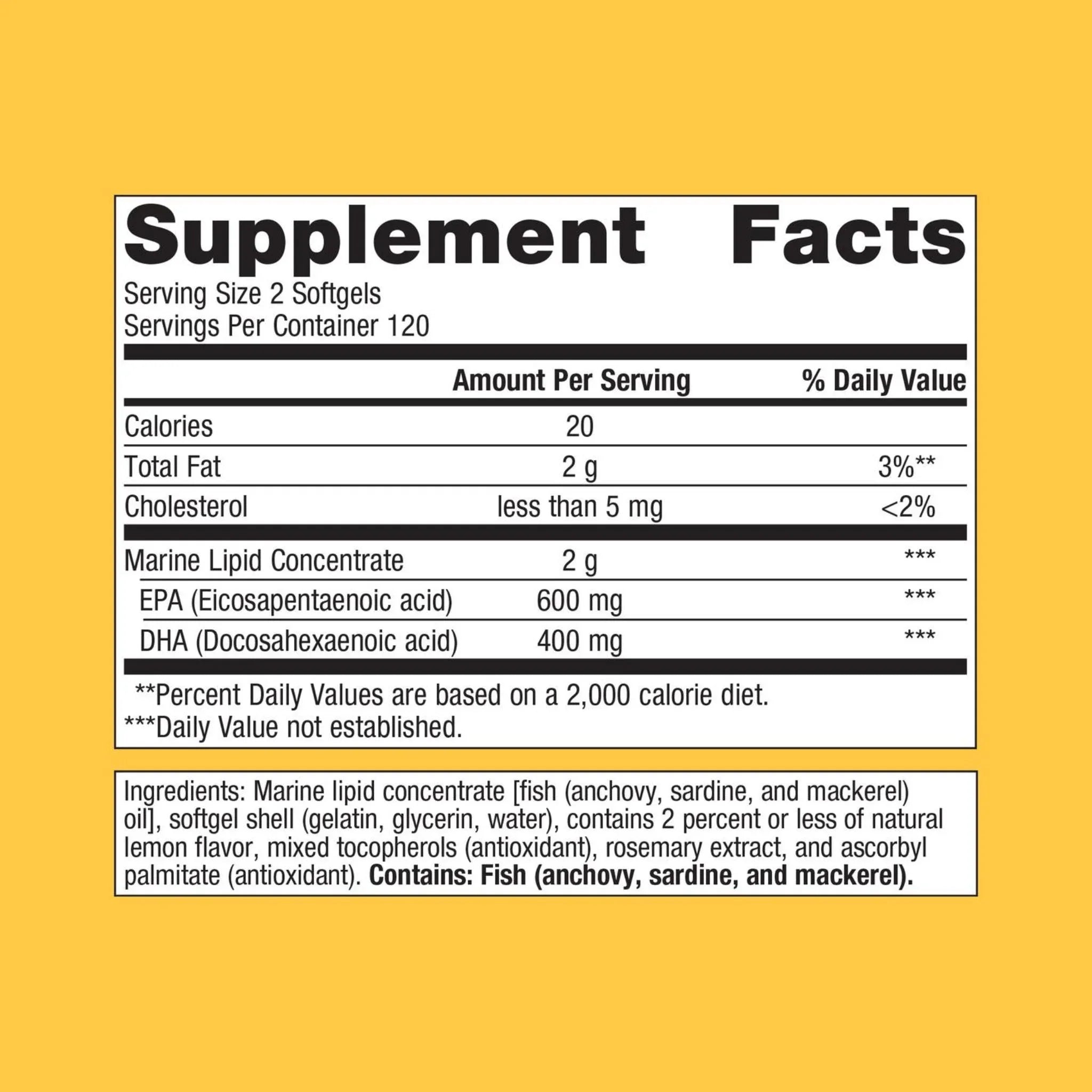 Metagenics OmegaGenics EPA - DHA 500 Lemon 240 Softgels - Nature's Source Inc
