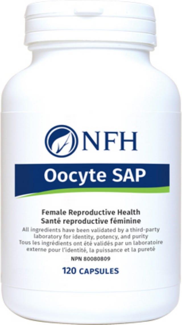 NFH Oocyte SAP 120 Capsules - For Female Reproductive Health, Help by Improving Egg Quality in Patients with PCOS, CoQ10 Helps to Maintain Cell Health - Nature's Source Inc