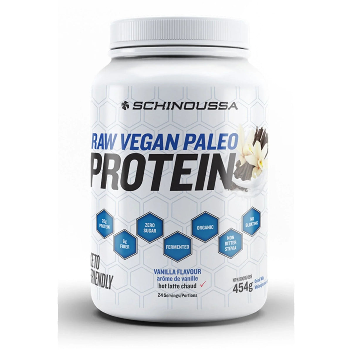 Schinoussa Raw Vegan Protein Vanilla 454g
