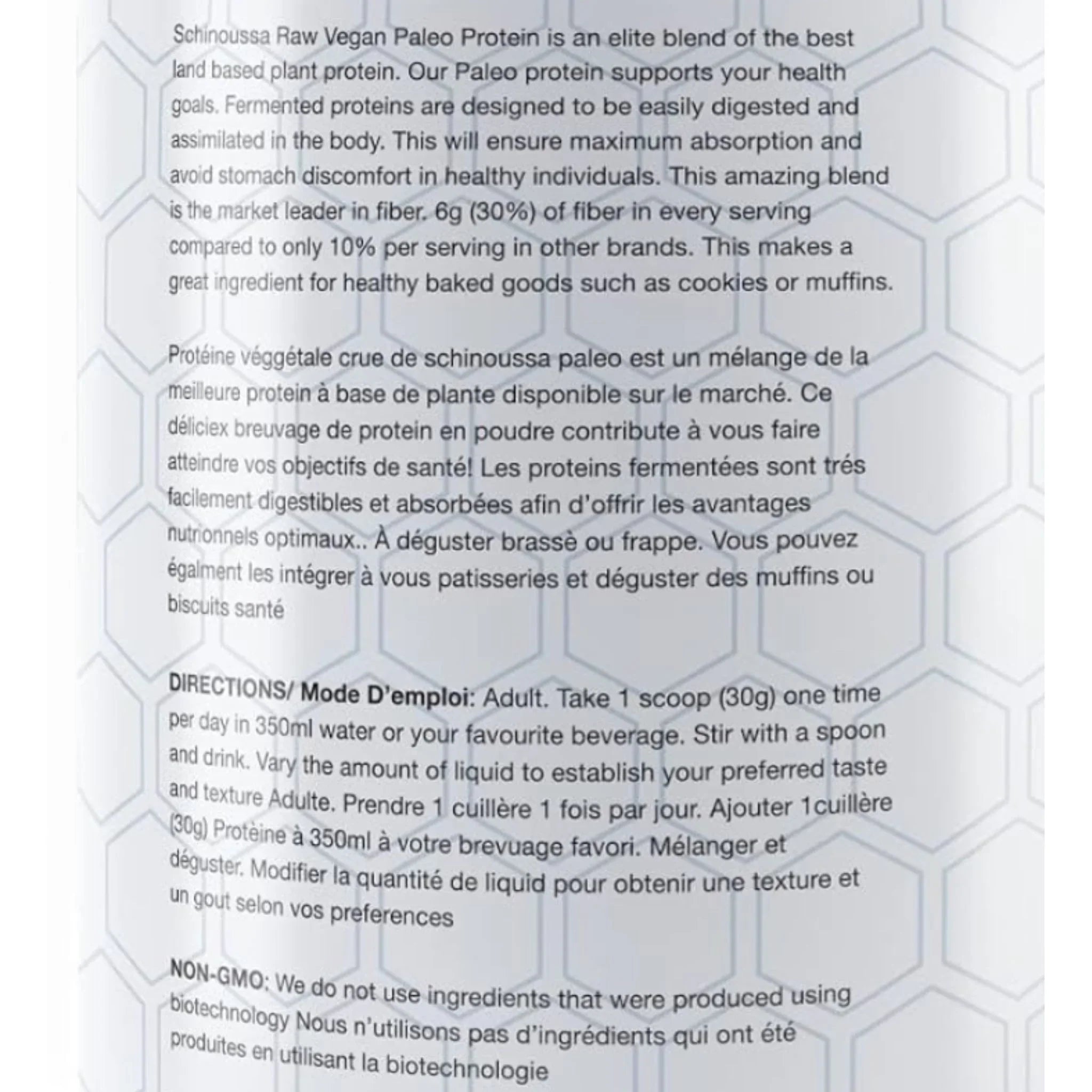 Schinoussa Raw Vegan Protein Vanilla 840g