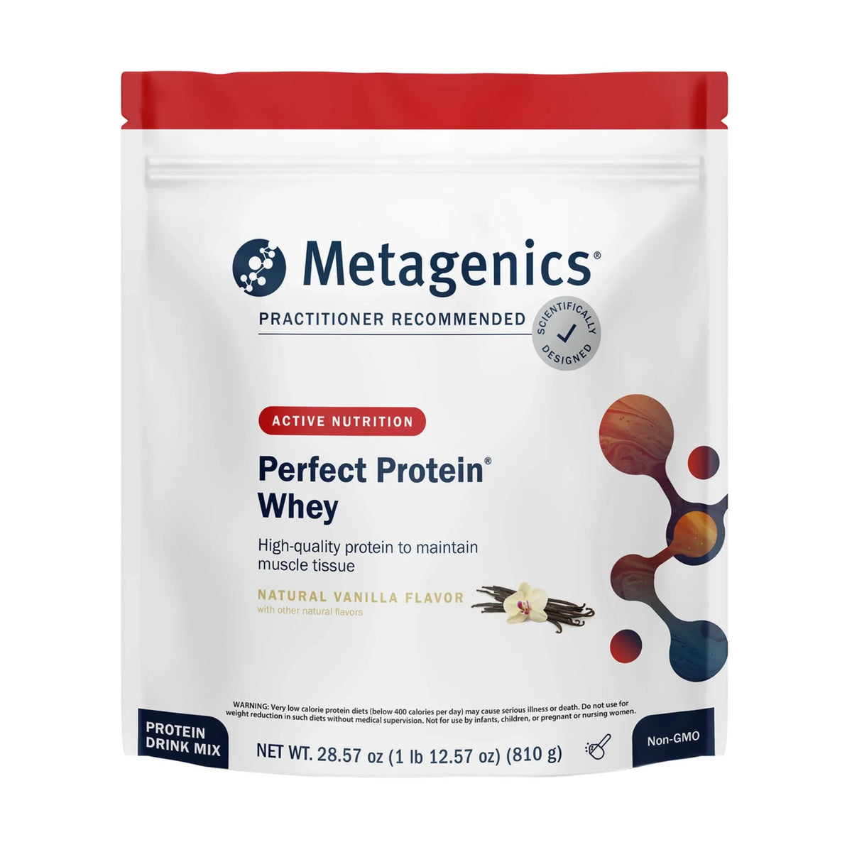 Metagenics Perfect Protein Whey Vanilla 810g - Nature's Source Inc