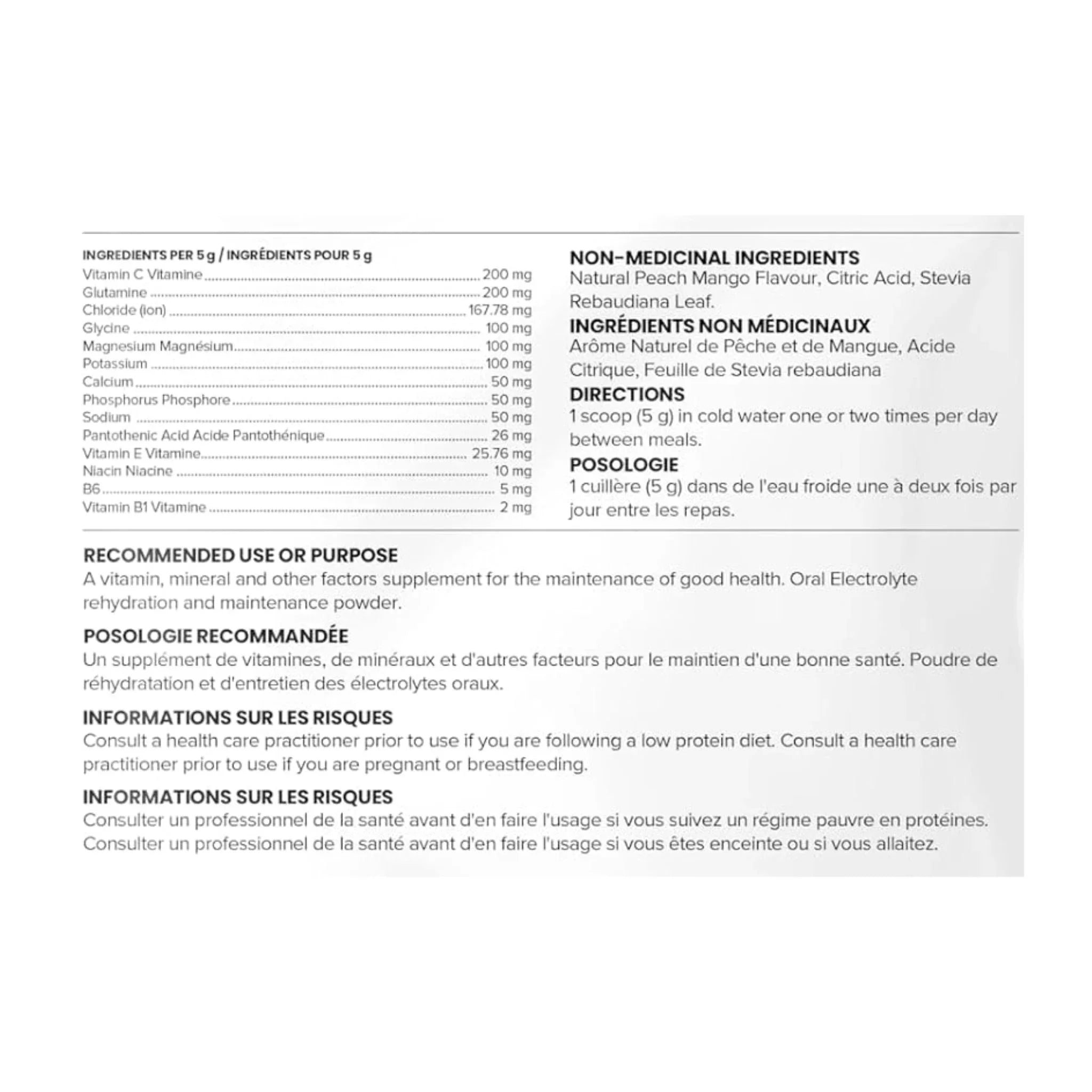 Schinoussa E5 Electrolytes Peach Mango 100g