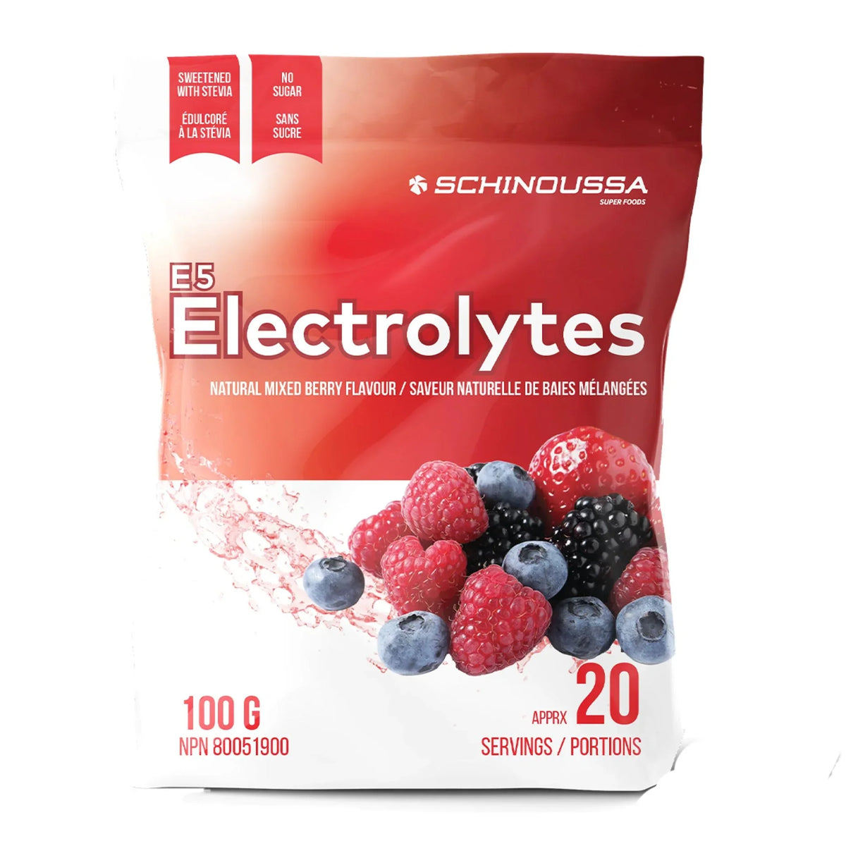 Schinoussa E5 Electrolytes Mixed Berries 100g