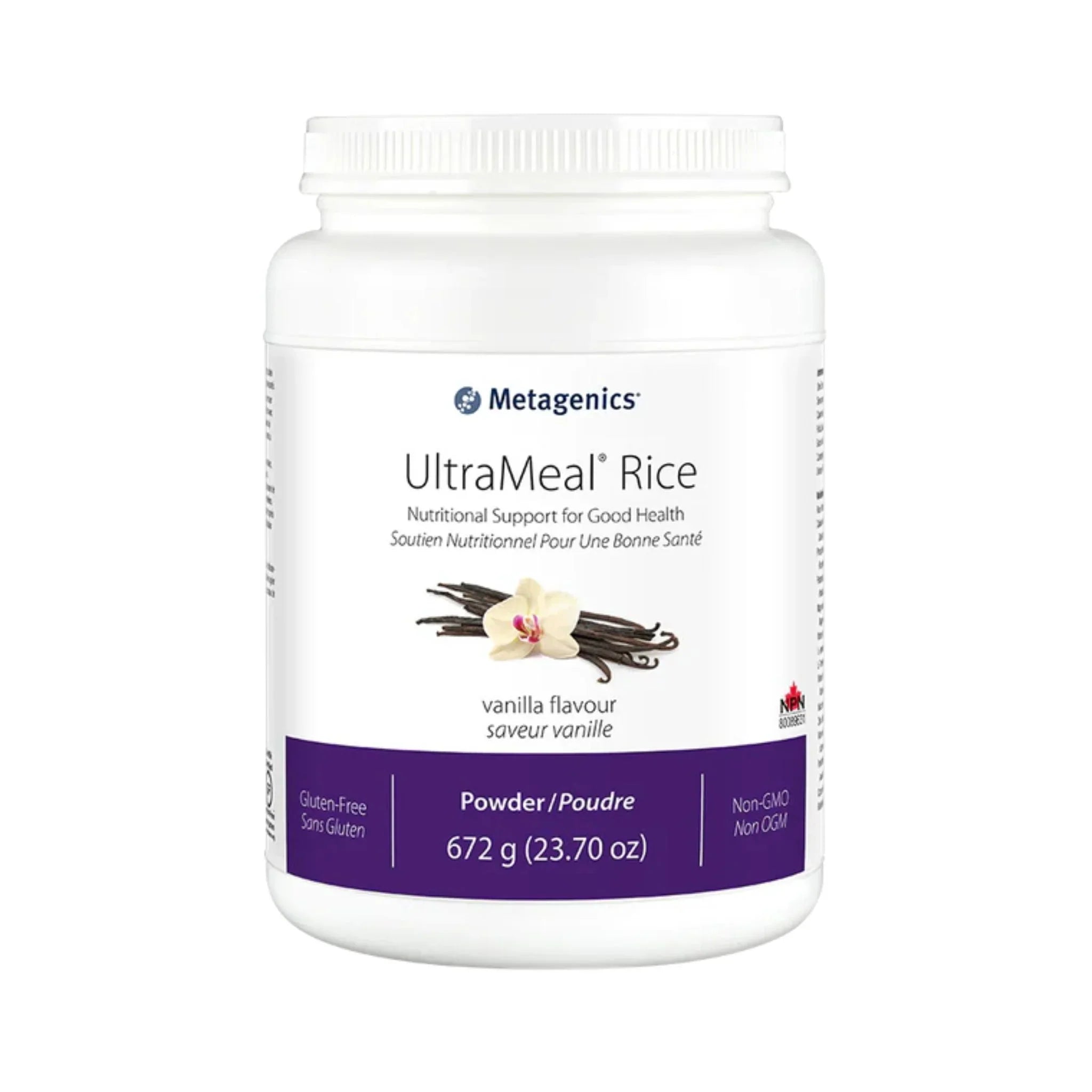Metagenics UltraMeal Rice Vanilla 672g - Nature's Source Inc