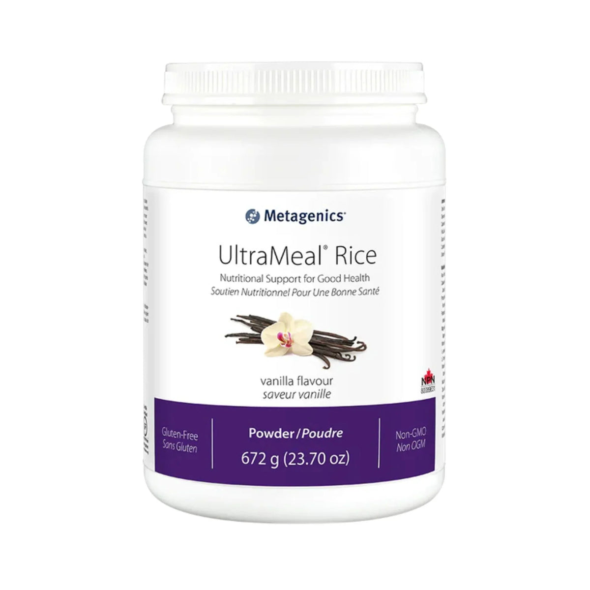 Metagenics UltraMeal Rice Vanilla 672g - Nature's Source Inc