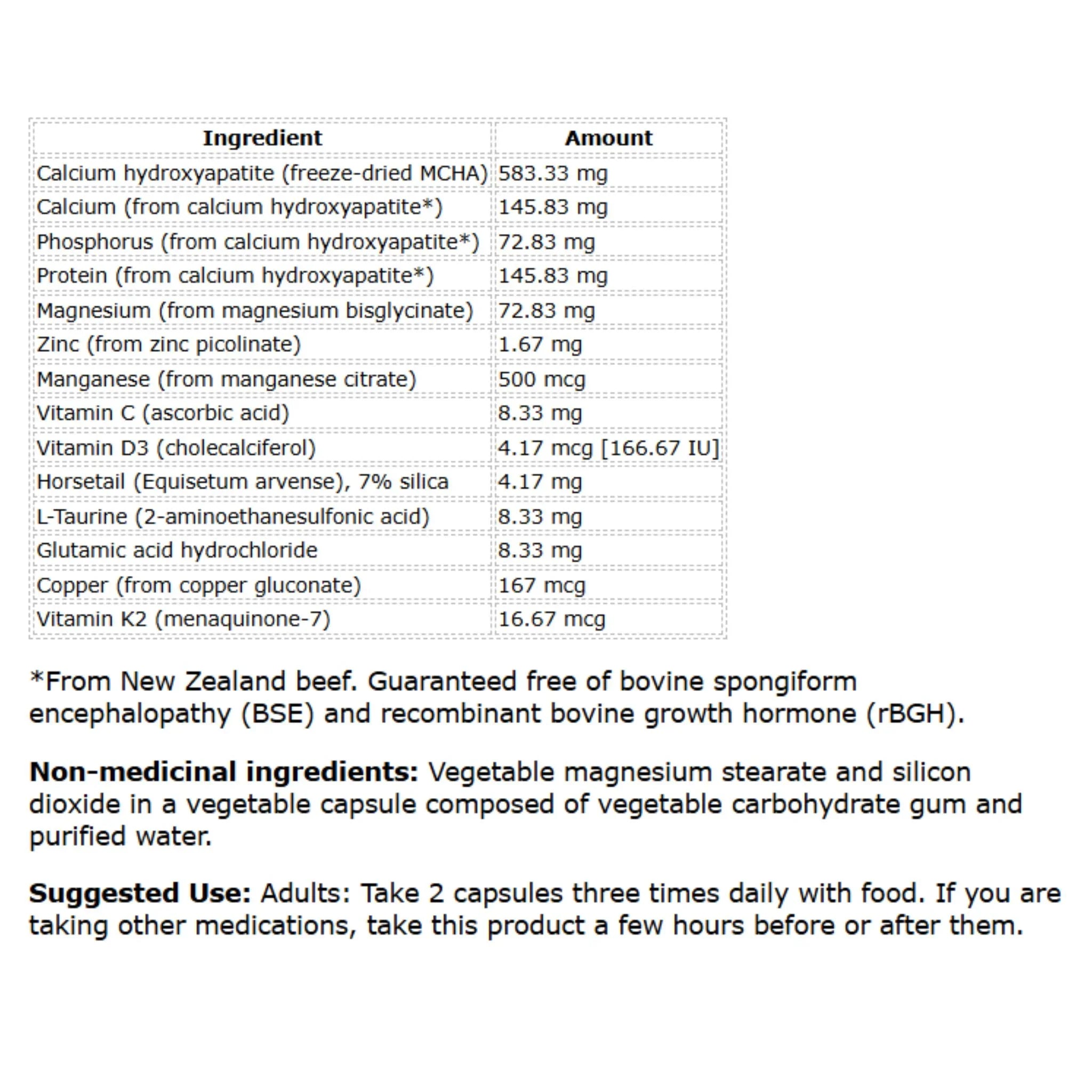 NFH Osteo SAP 180 Capsules