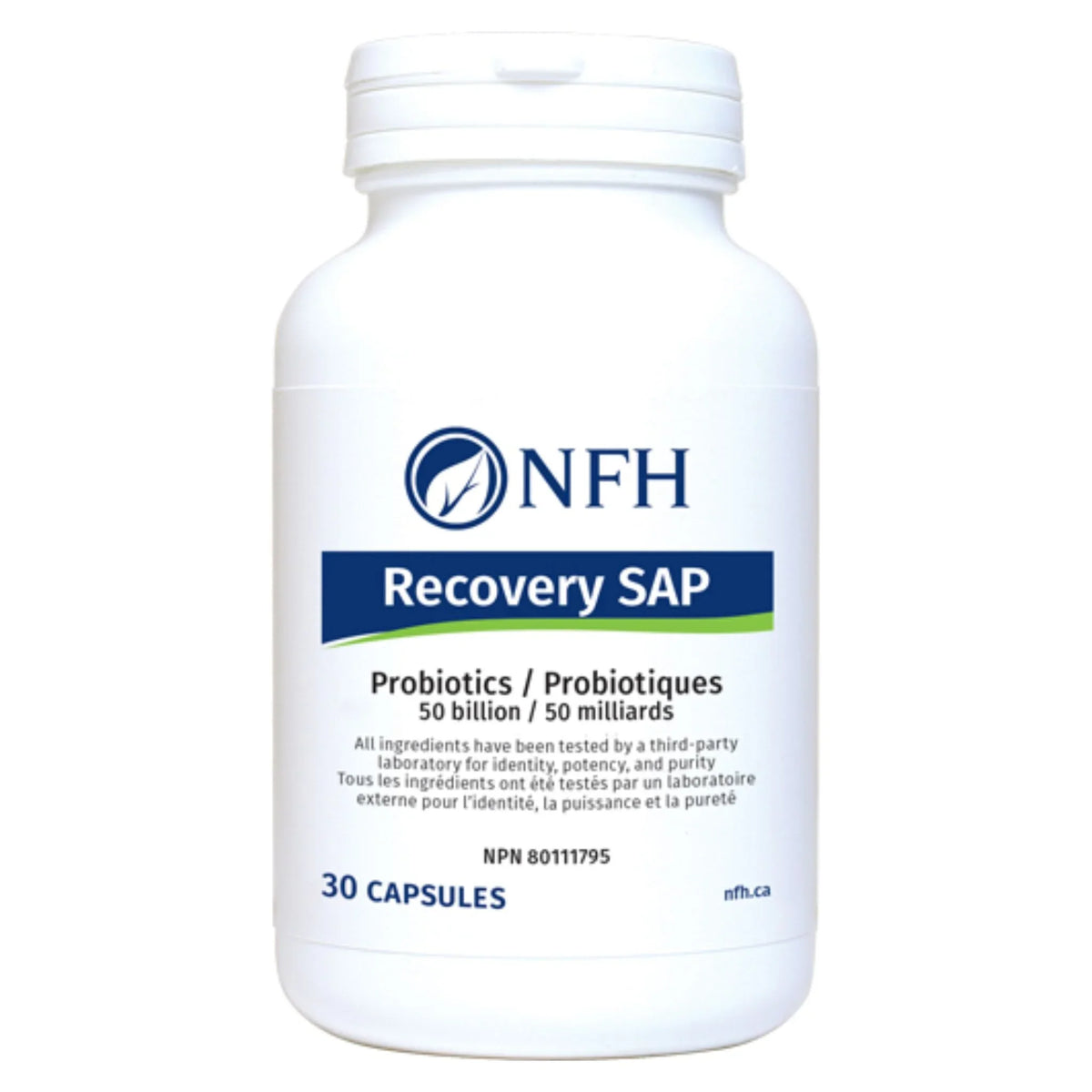NFH Recovery SAP 30 Capsules - Nature's Source Inc