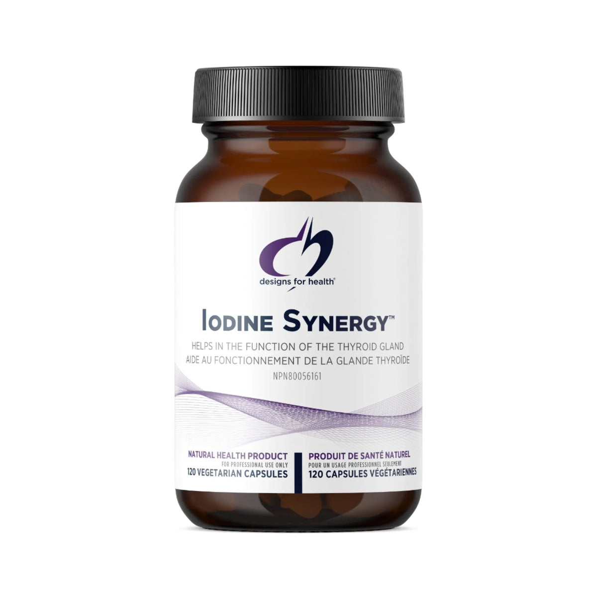 Designs for Health Iodine Synergy Thyroid Support 120 Vegan Capsules