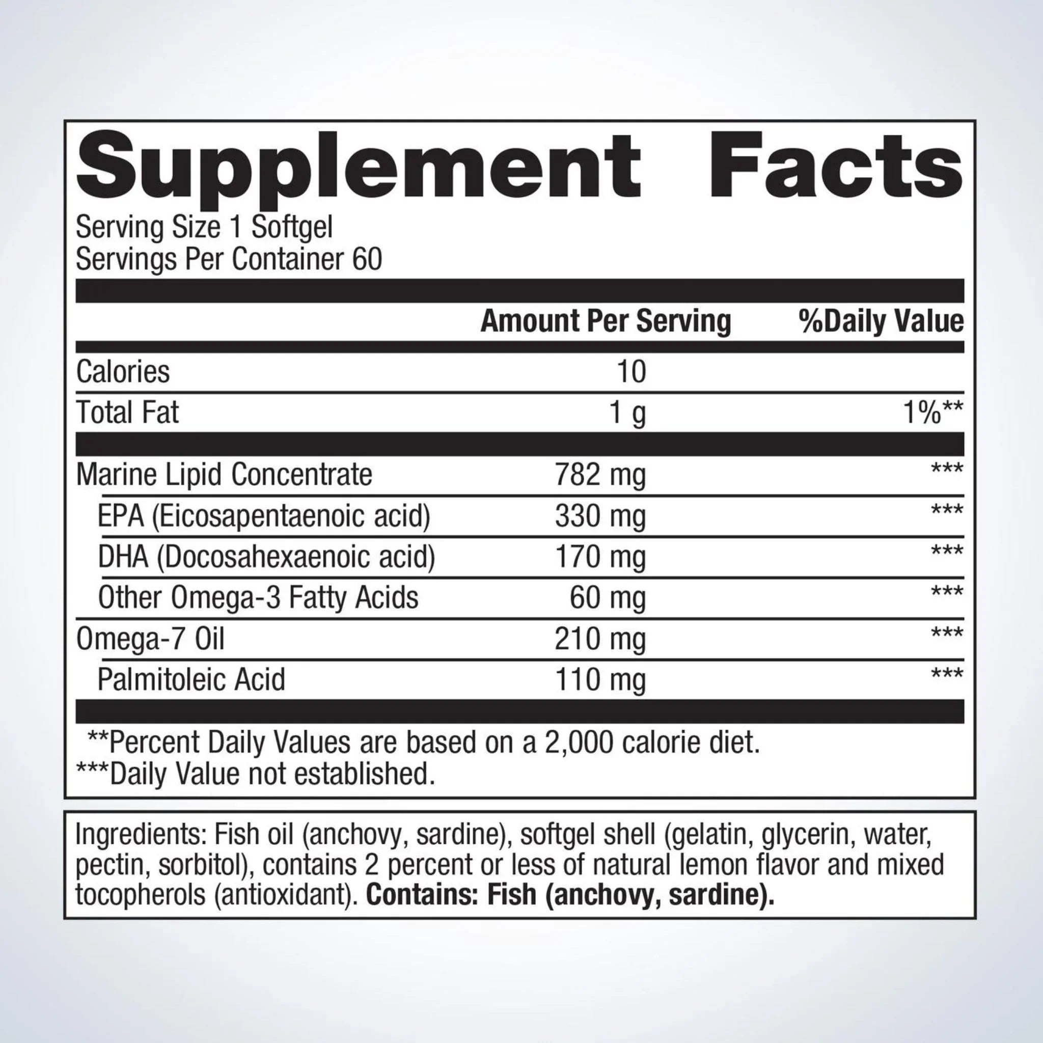 Metagenics OmegaGenics Mega 10, 60 Softgels - Nature's Source Inc