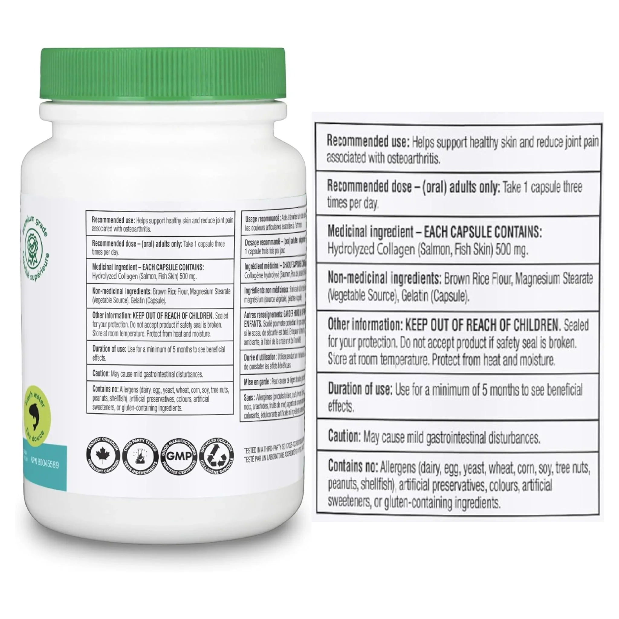 Organika Salmon Collagen 90c