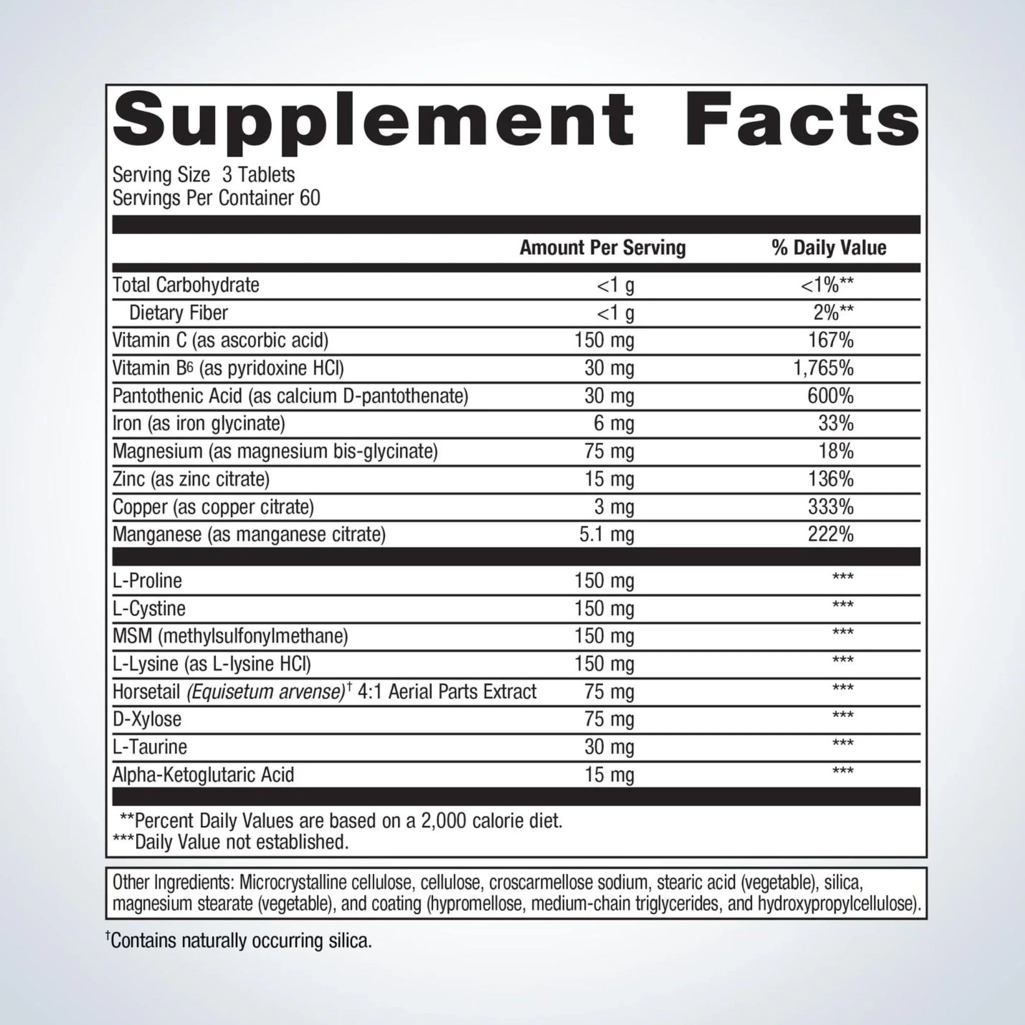 Metagenics Collagenics 180 Tablets - Nature's Source Inc