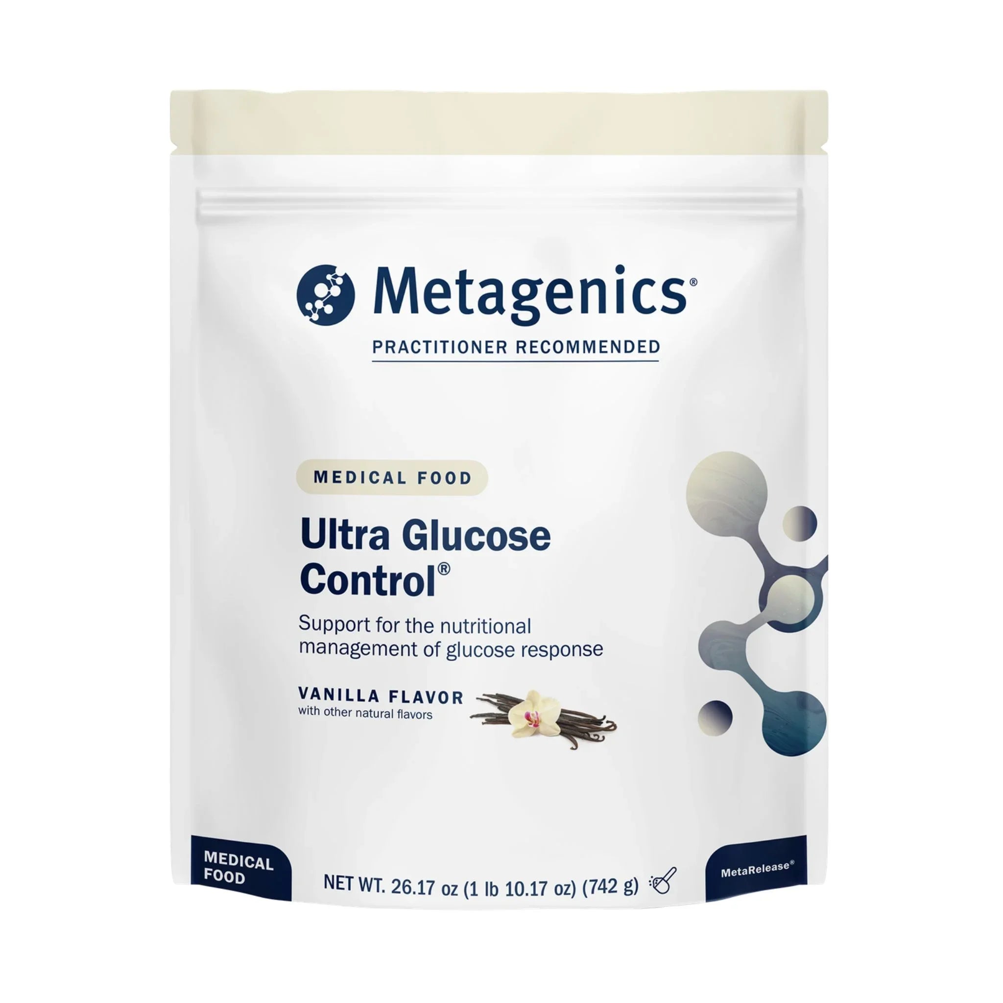 Metagenics Ultra Glucose Vanilla 742g - Nature's Source Inc