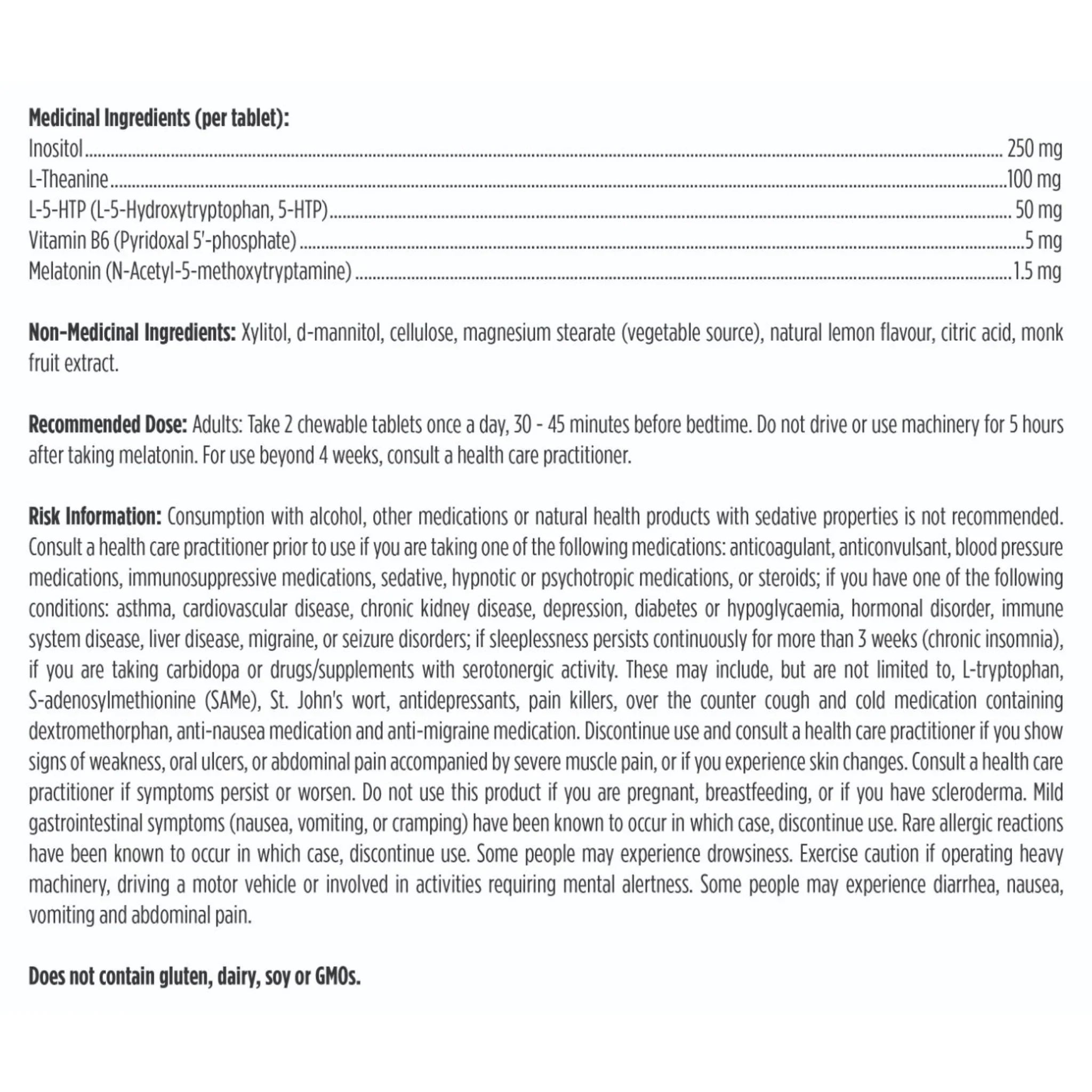 Designs for Health Insomnitol Chewables  60 Chewable Tablets