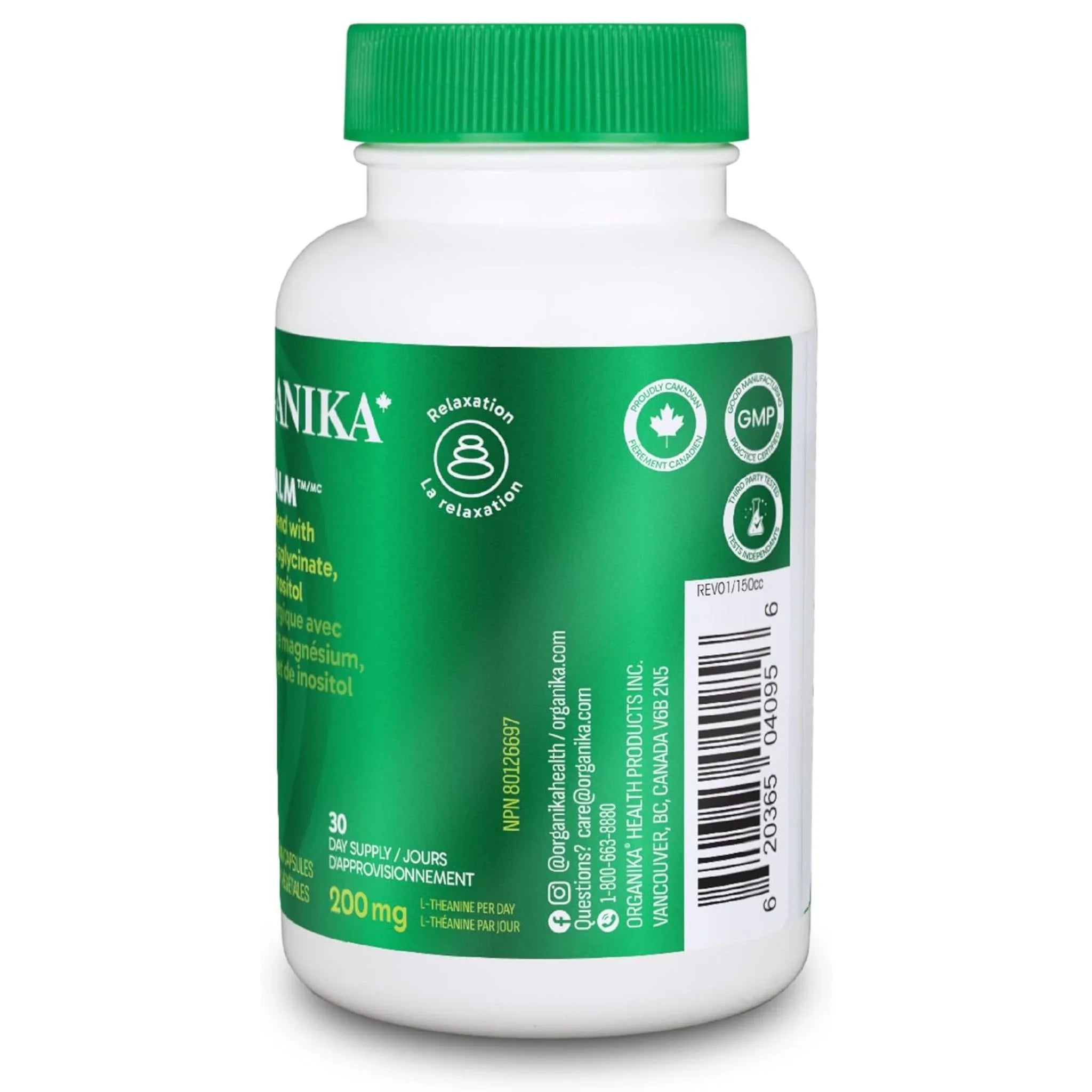 Organika Mind Calm 120 Vegan Capsules - Nature's Source Inc