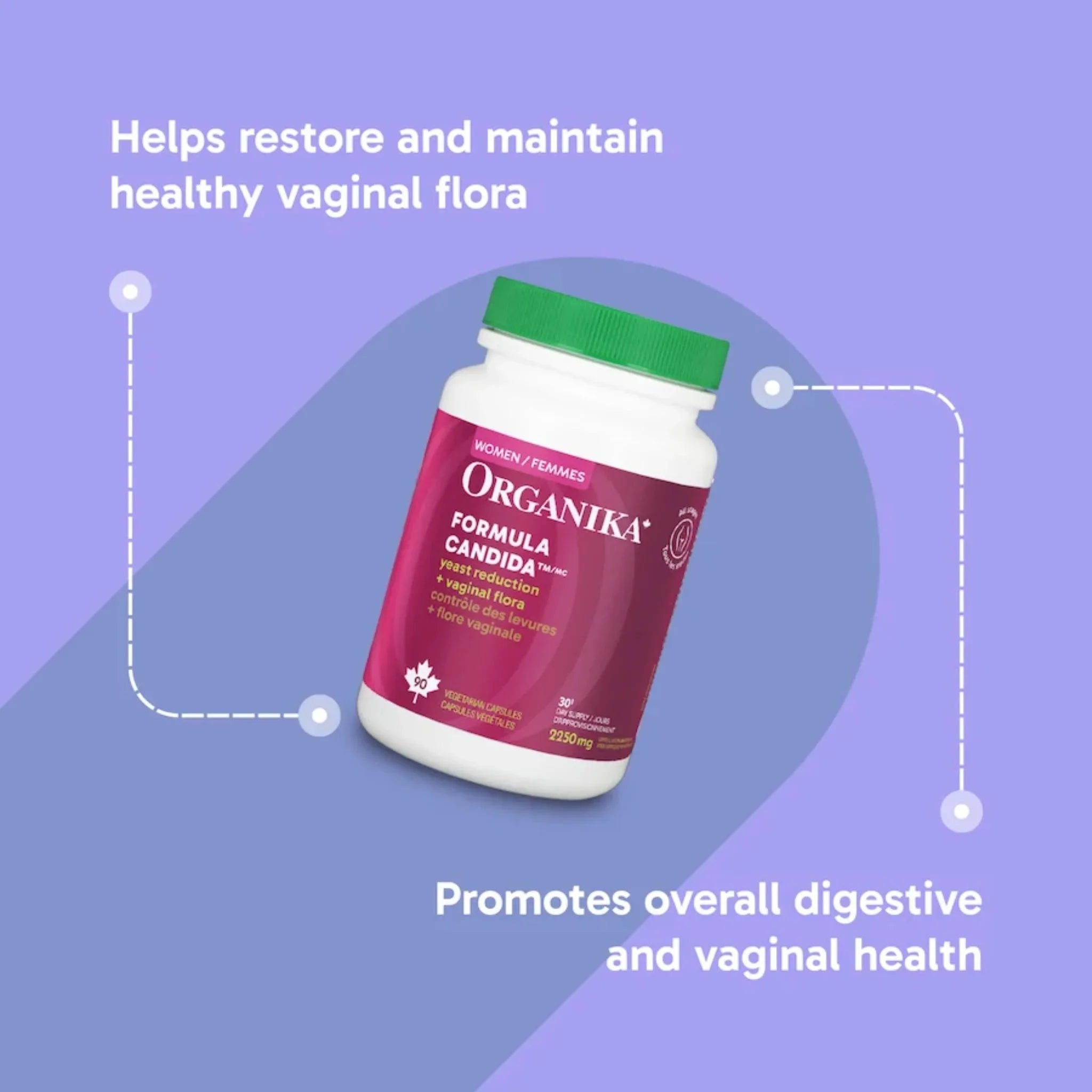 Organika Formula Candida 90 Vegan Capsules