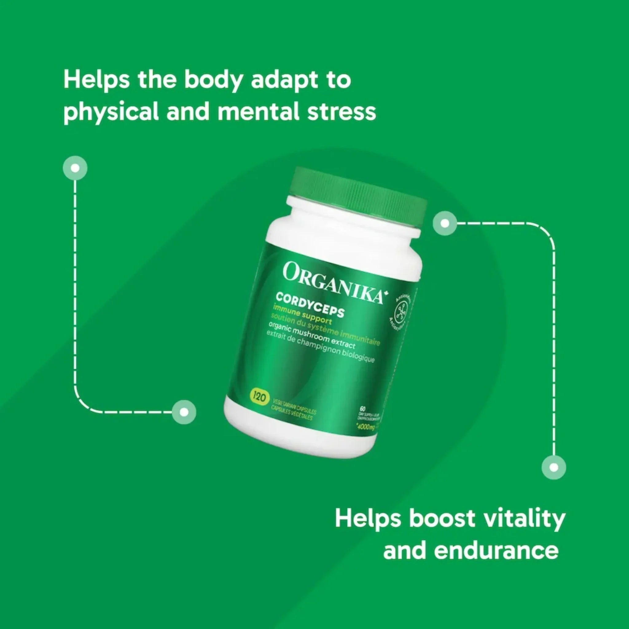 Organika Cordyceps 120 Vegan Capsules