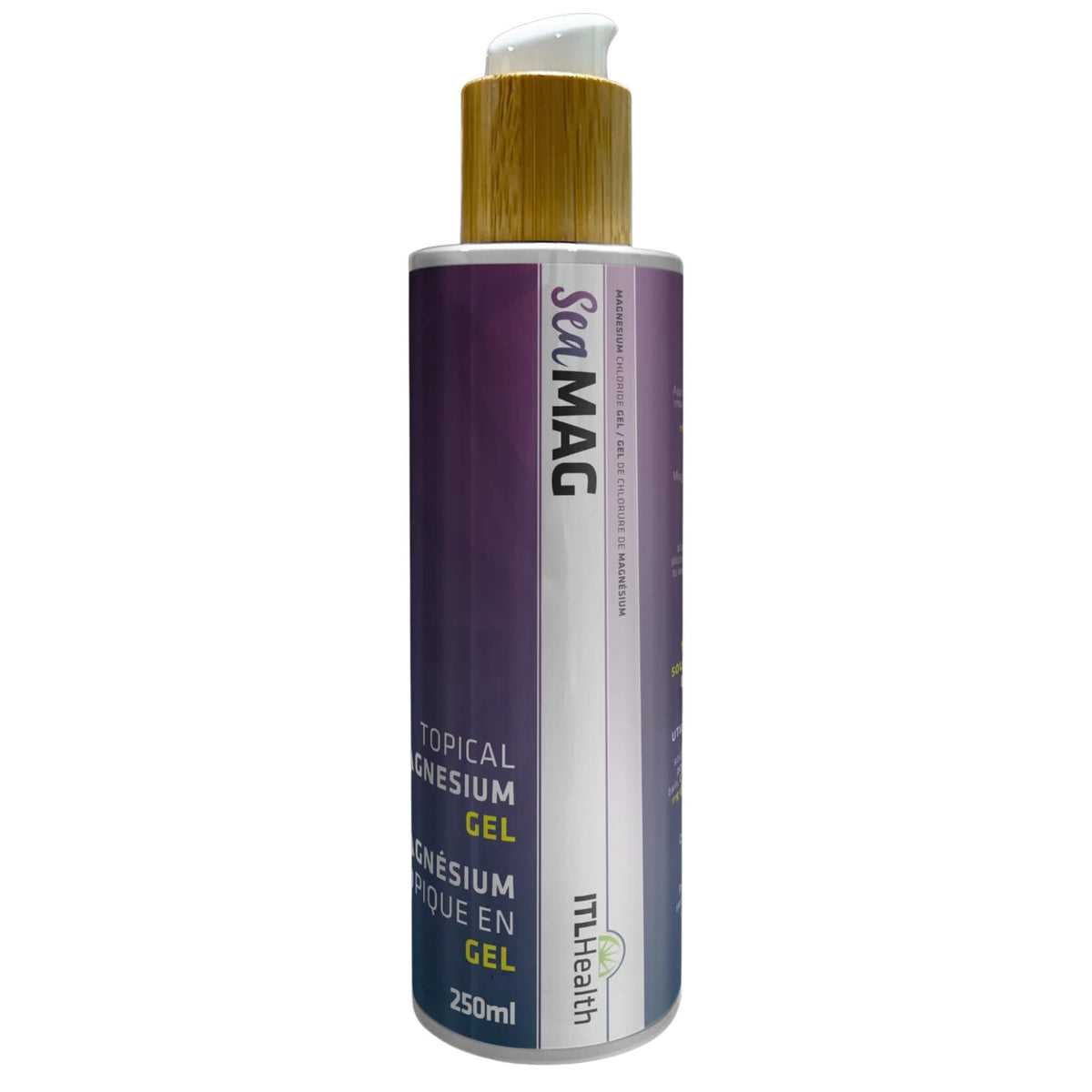 ITL Health SeaMAG Topical Magnesium Gel 250ml - Provides Relaxation And Rejuvenation, Absorbs Quickly, Gives Relief And Support To Overall Skin Health, Soothe The Muscles And Tone The Skin