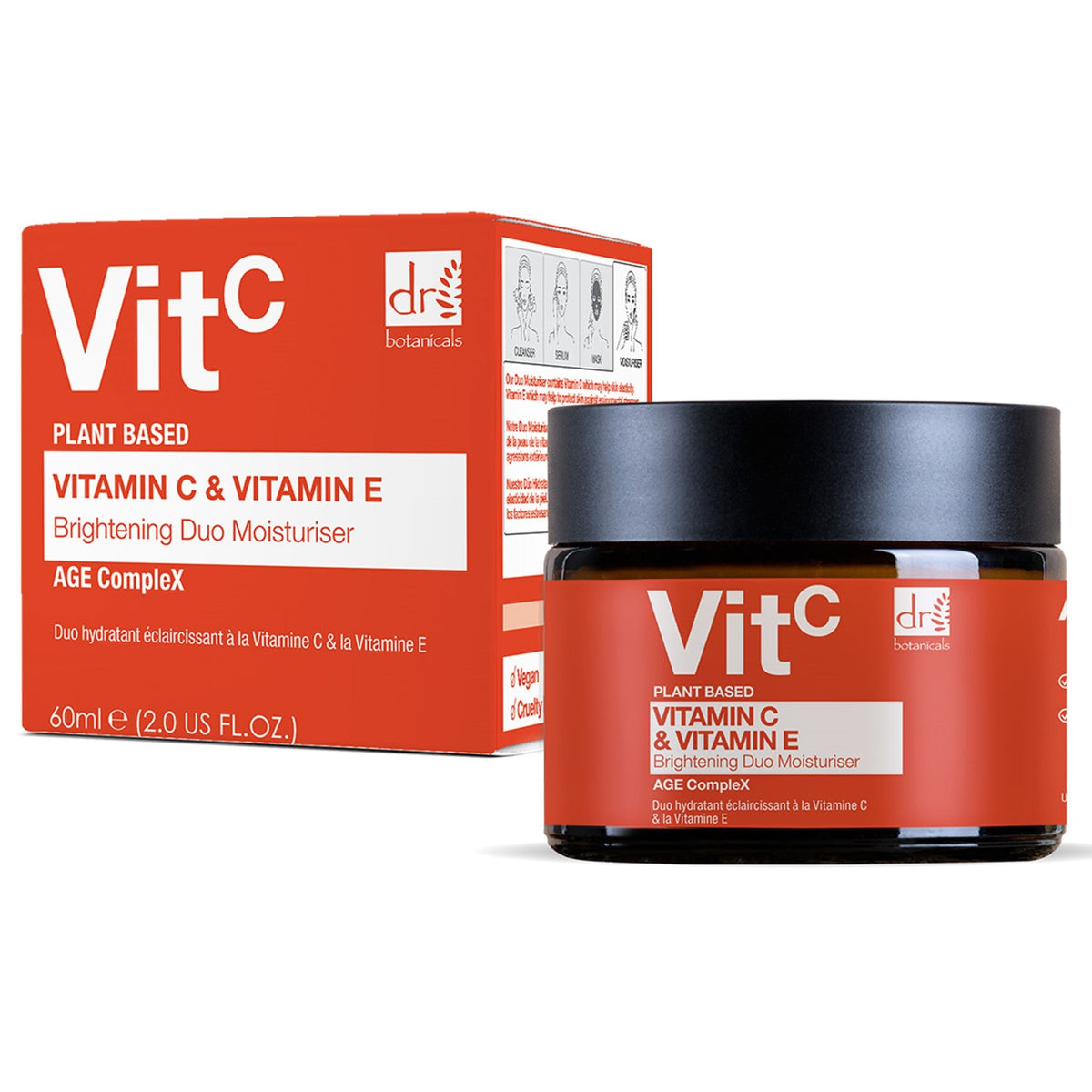 Dr Botanicals Vitamin C & E Brightening Duo Moisturizer 60ml