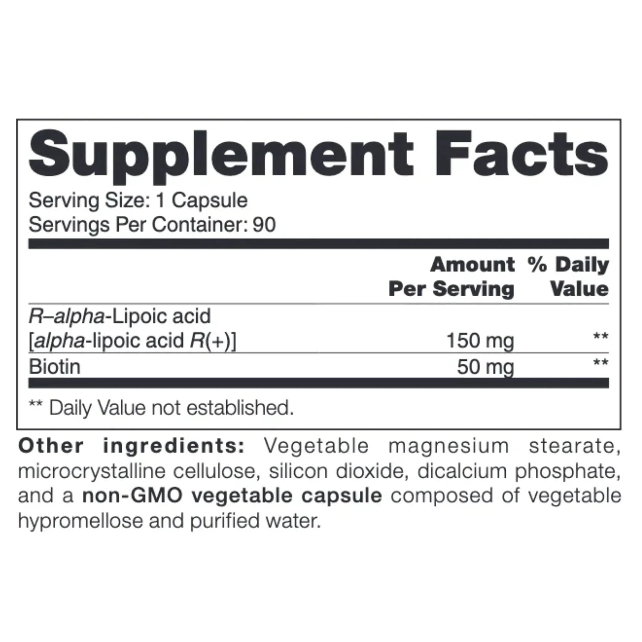 NFH ALA R+ SAP 90 Capsules - Nature's Source Inc