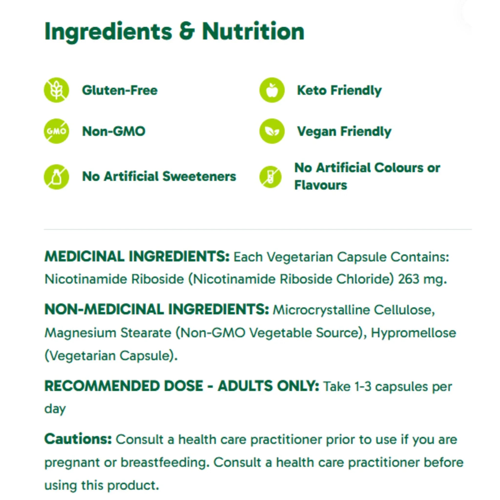 Organika NAD+ Booster 60 Vegan Capsules - Nature's Source Inc