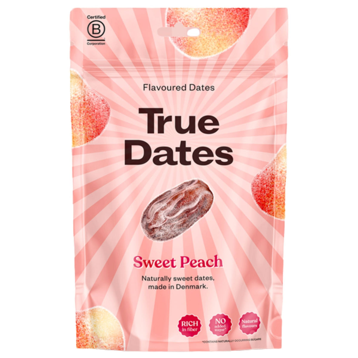 True Dates Flavoured Dates Sweet Peach 100g