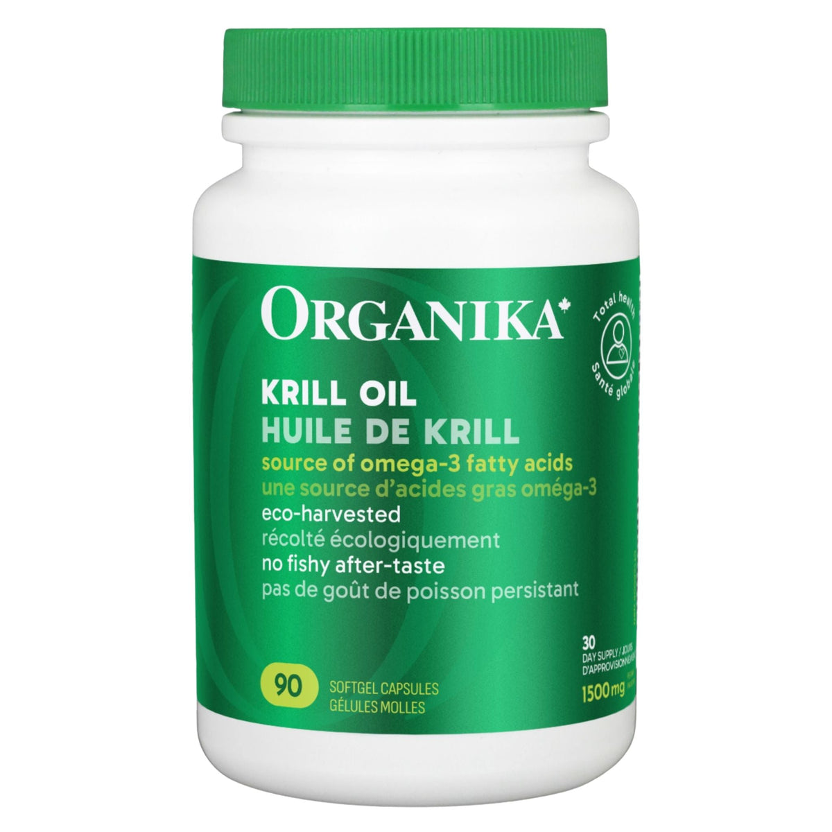 Organika Krill Oil 500mg 90 Softgels - Nature's Source Inc
