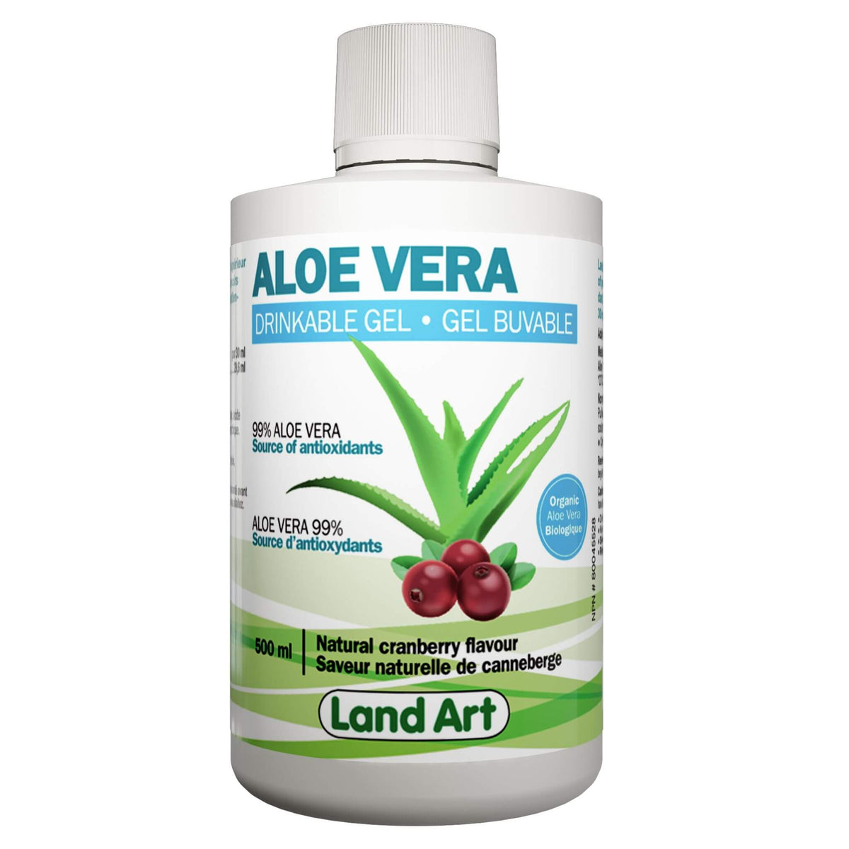 Land Art Aloe Vera Gel Cranberry 500ml