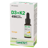 Land Art Organic Vitamin D3 + K2 13.5ml